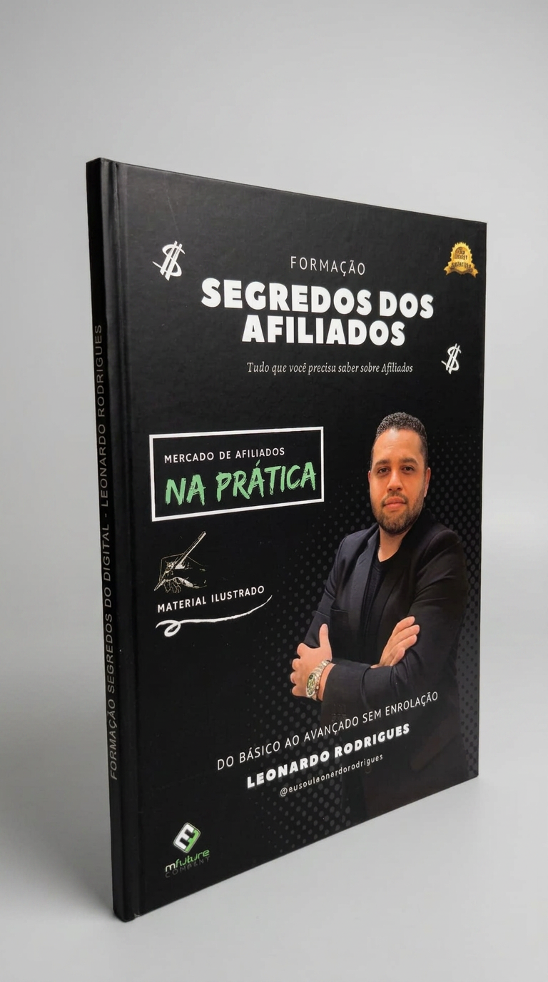 Material impresso do curso Mercado de Afiliados da MFuture Company